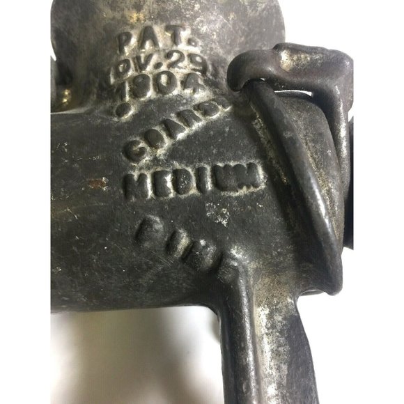 Steinfeld Meat Grinder With Wood Handle No. 21 Pat. Nov 29 1904 Vintage - Picture 8 of 8
